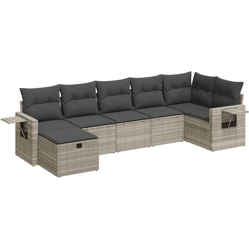 VidaXL, Gartenlounge, 10-tlg. Garten-Lounge-Set mit Kissen