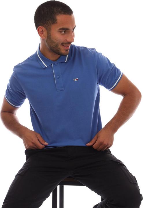 Produktbild Tommy Jeans Poloshirt Mit kontrastfarbenen Streifen Regulär (L)