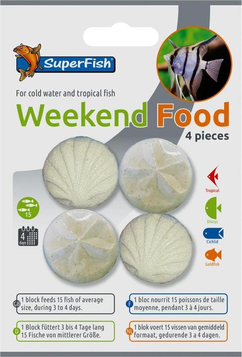 Produktbild SuperFish Wochenend-Fischfutter 4 Stck.