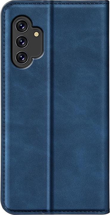 Image du produit Cover-Discount Galaxy A13 4G - Housse soyeuse Stand Flip Case bleu foncé (Samsung Galaxy A13, Samsung Galaxy A13 5G)