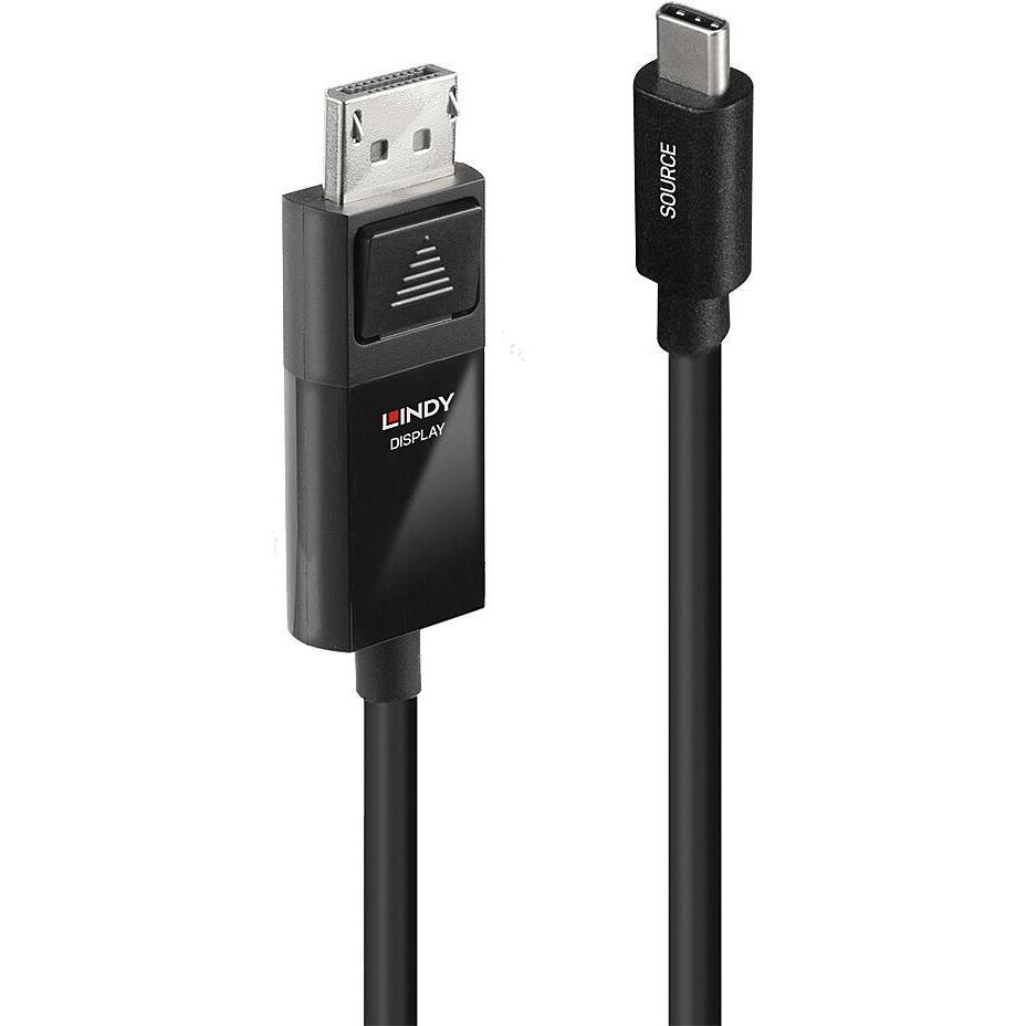 Lindy DisplayPort – USB C (2 m, DisplayPort), Video Kabel