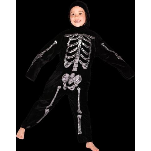 Den Goda Fen, Jumpsuit, Deluxe Skeleton Jumpsuit (116 cm) (F77667L), Schwarz, (116)
