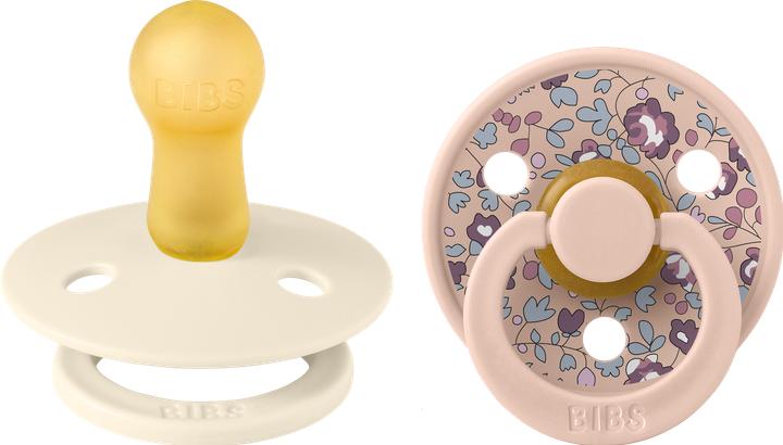 Bibs x Liberty Colour Latex Schnuller (rund), Eloise Blush (2 x, 6 - 12 Monate)