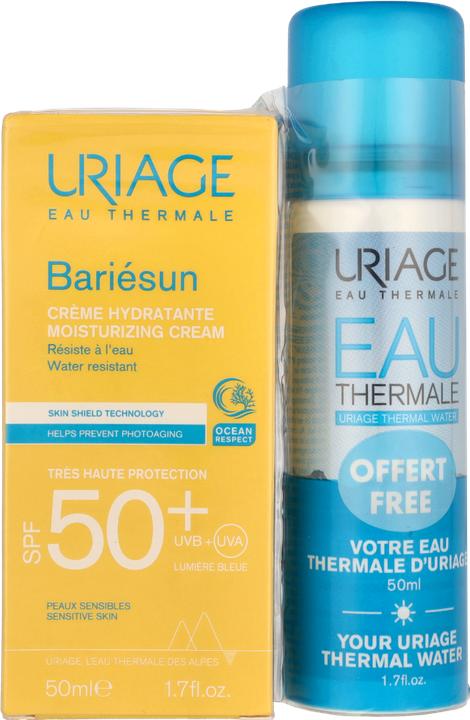 Produktbild Uriage Bariésun Very High Protection Moisturizing Cream SPF50 50ml with Thermal Water 50ml - Pack of 2 (Haarpflege set)