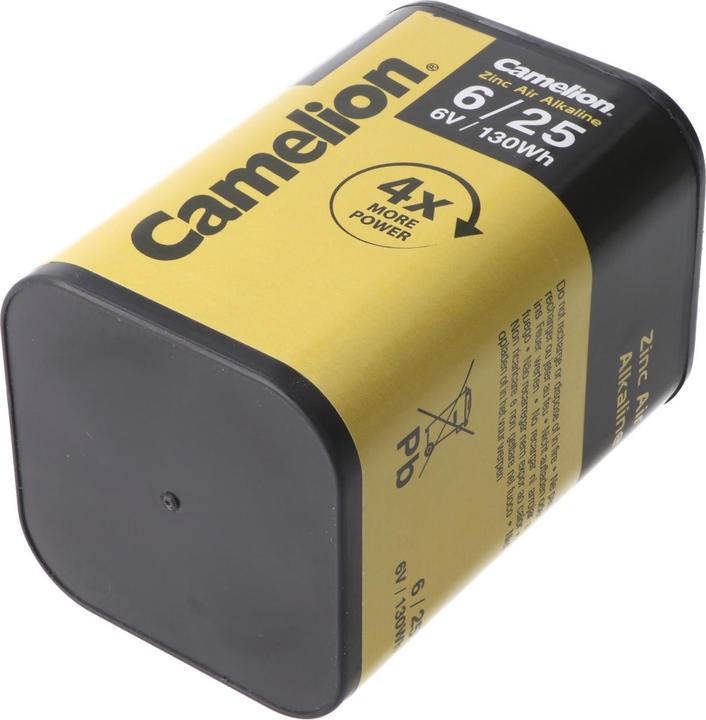 Actual product image Camelion Zinc Air Alkaline Special Battery 4LR25 Spring Contact Alkali-Manganese 6 V (1 pcs.)
