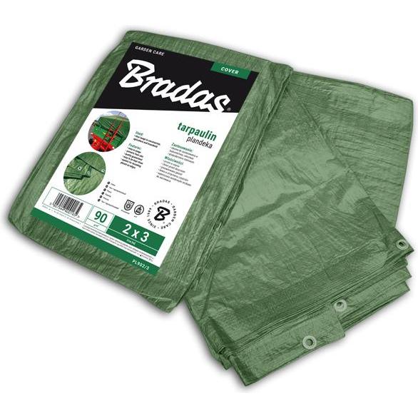 Bradas, Abdeckplane, Universal Abdeckplane Gewebeplane 90g/qm, grün (6 x 12 m) (6 x 12 m)
