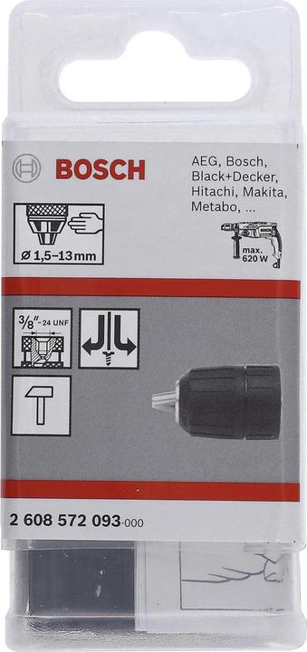 Image du produit Bosch Professional Zubehör Mandrin à serrage rapide jusqu'à 13 mm, 3/8 pouces