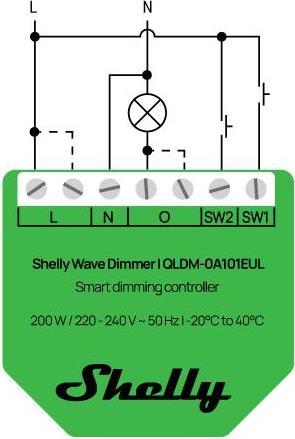 Actual product image Shelly Wave Dimmer EU LR (Dimming actuator)