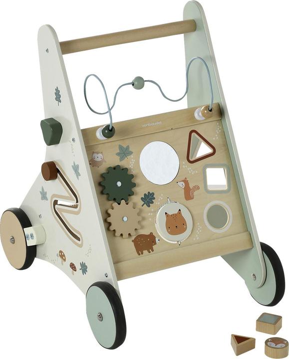 Vertbaudet Activity-Lauflernwagen mit Bremsen, Holz FSC®