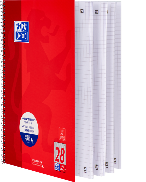 Produktbild Oxford Collegeblock (A4+, Kariert, Kein Einband)