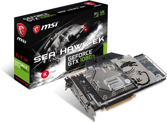 Produktbild MSI GeForce GTX 1080 TI SEA HAWK EK X (11 GB)