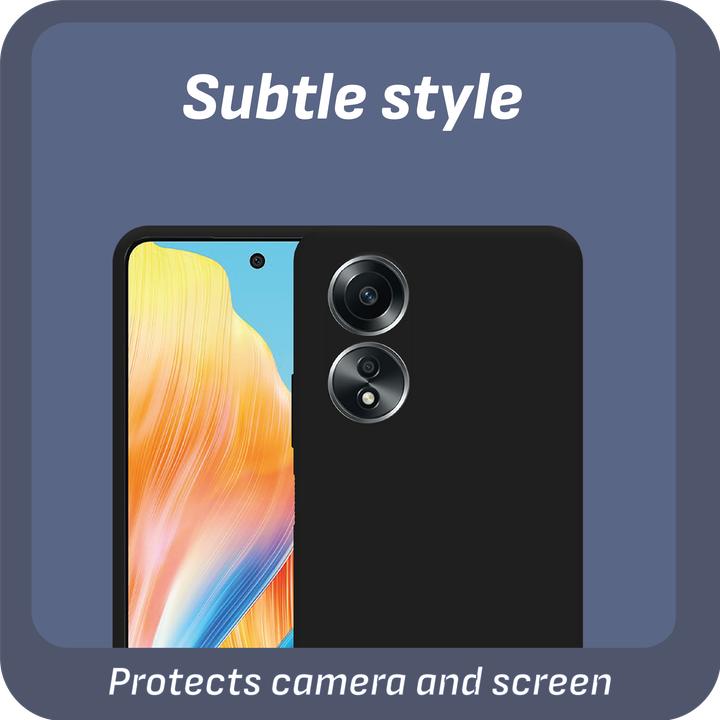 Actual product image Cazy Silicone Case Compatible with Oppo A58 4G - Soft TPU Protection - (Oppo A58 4G)