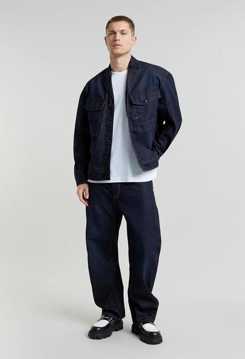 Produktbild G-Star Bend Jacket, blau, getragener Look, bequemer Sitz (S)