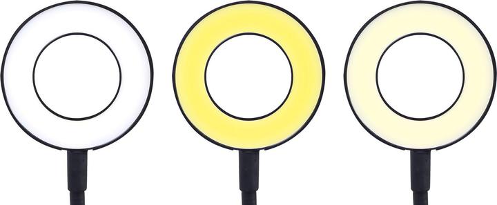 Produktbild Gembird MOBILE ACC SELFIE RING&HOLDER/LED-RING4-PH-01