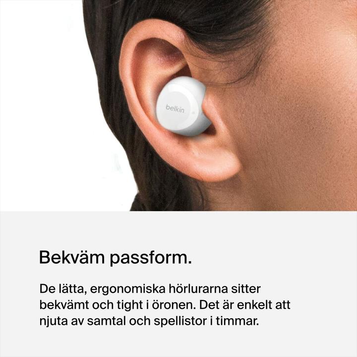 Produktbild Belkin Auc009btwh Soundform Bolt True (Keine Geräuschunterdrückung, 38 h, Kabellos)