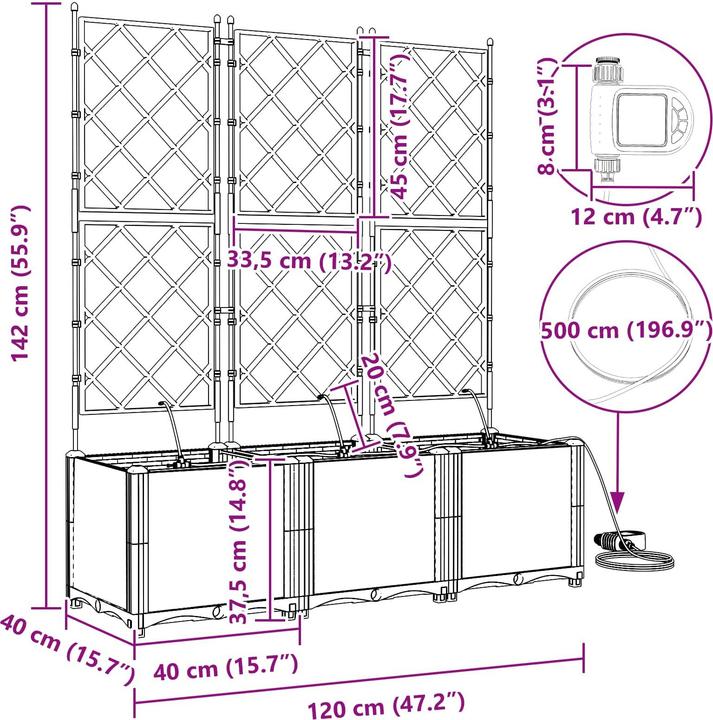 Produktbild vidaXL Garten-Pflanzgefäss