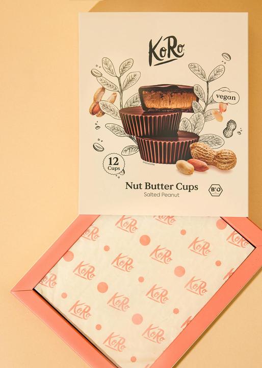 KoRo Bio dunkle Rundpralinen mit Erdnussmus-Füllung (160 g)