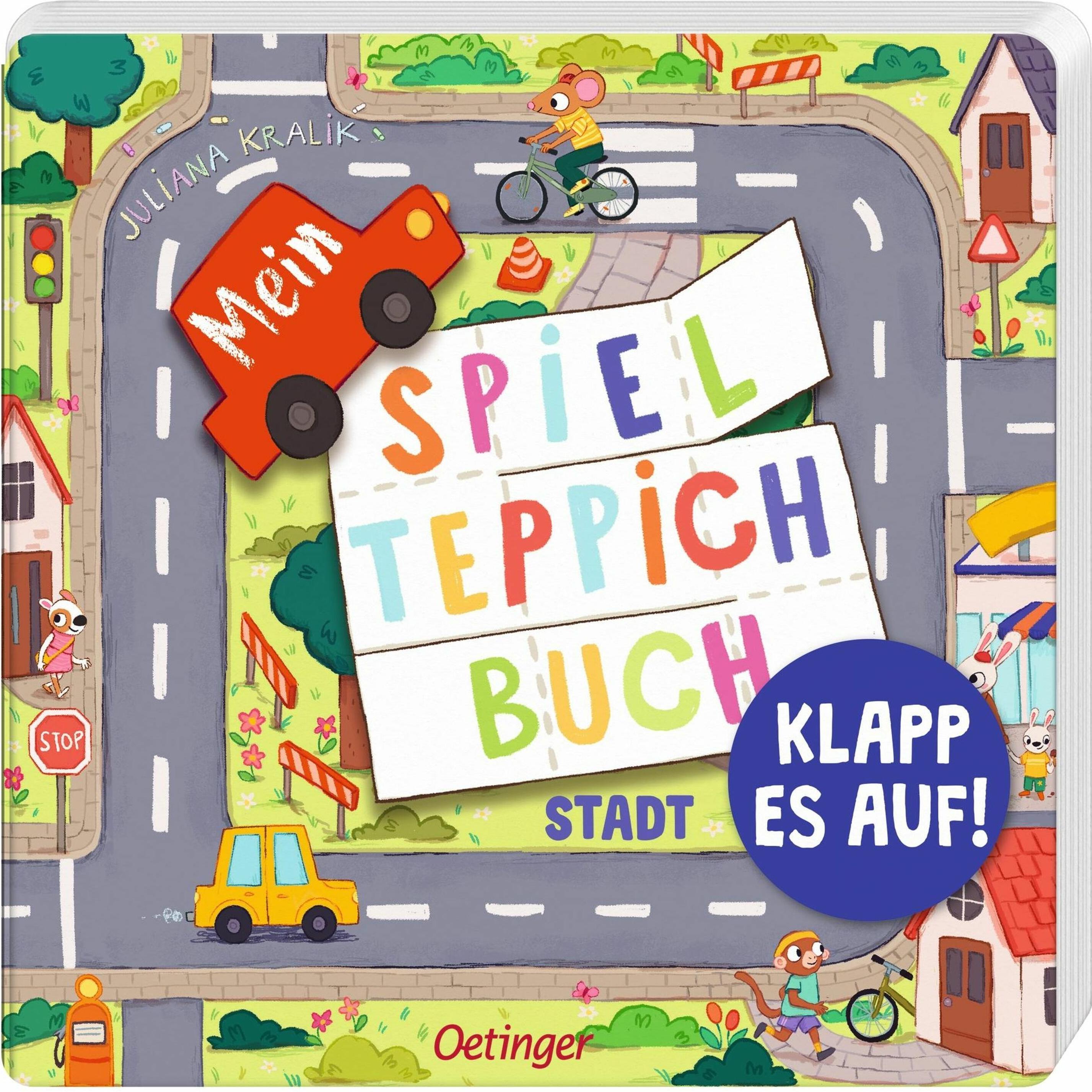 Oetinger, Spielteppich + Spielmatte, Mein Spielteppich-Buch. Stadt (60 x 80 cm)