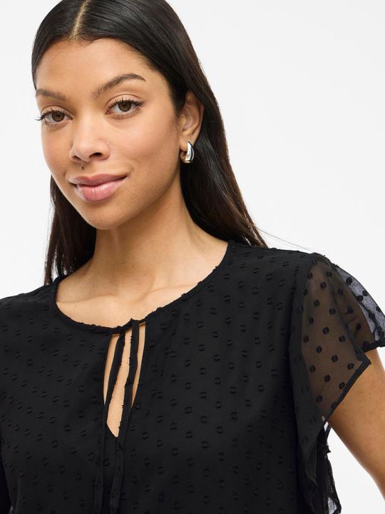 Actual product image Vila Dotted top with short sleeves (36)