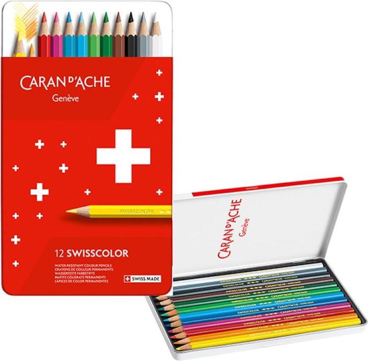 Immagine prodotto Caran d'Ache Matite colorate Swisscolor (Multicolore, 12 x)