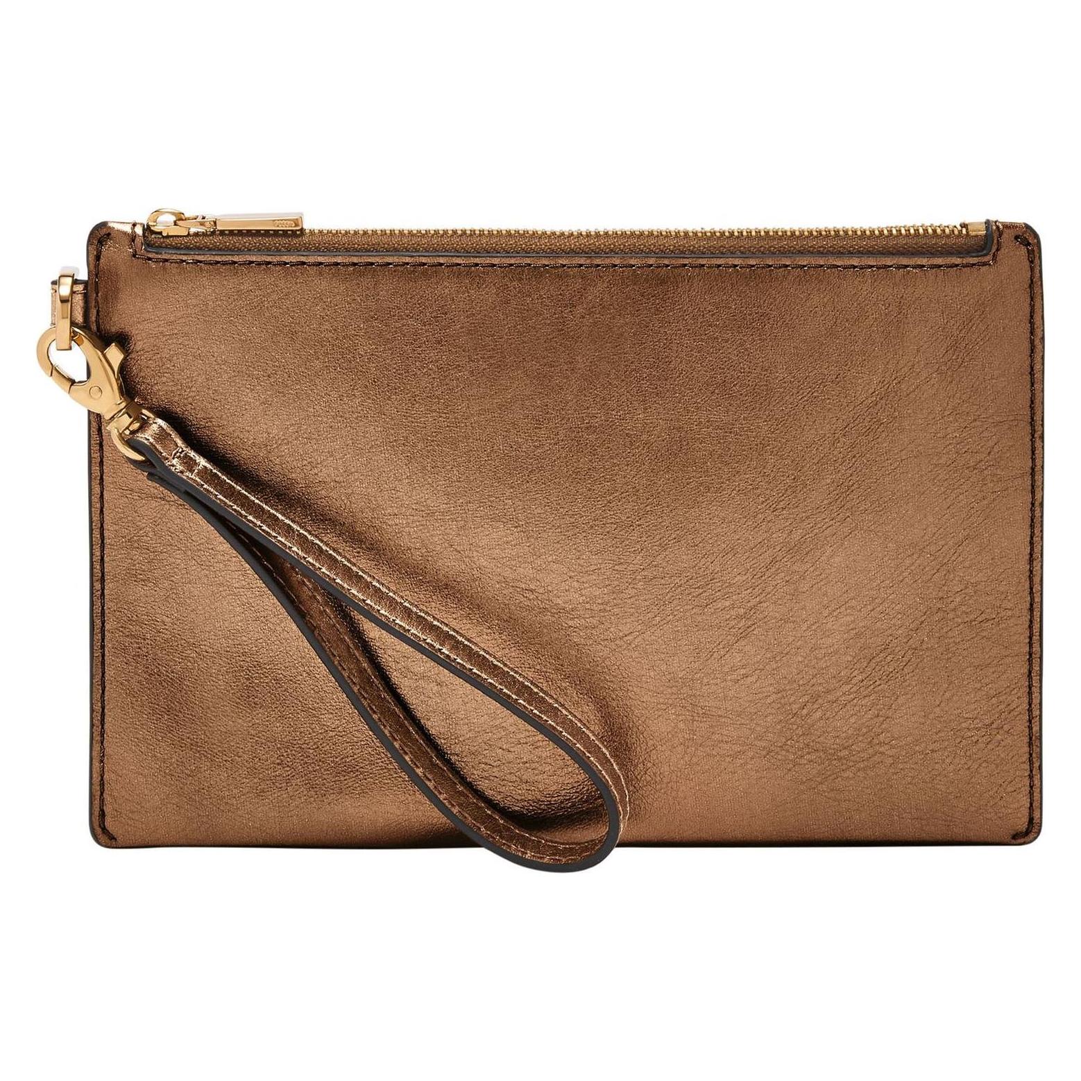 Fossil, Damen, Handtasche, Gift Wristlet, Bronze