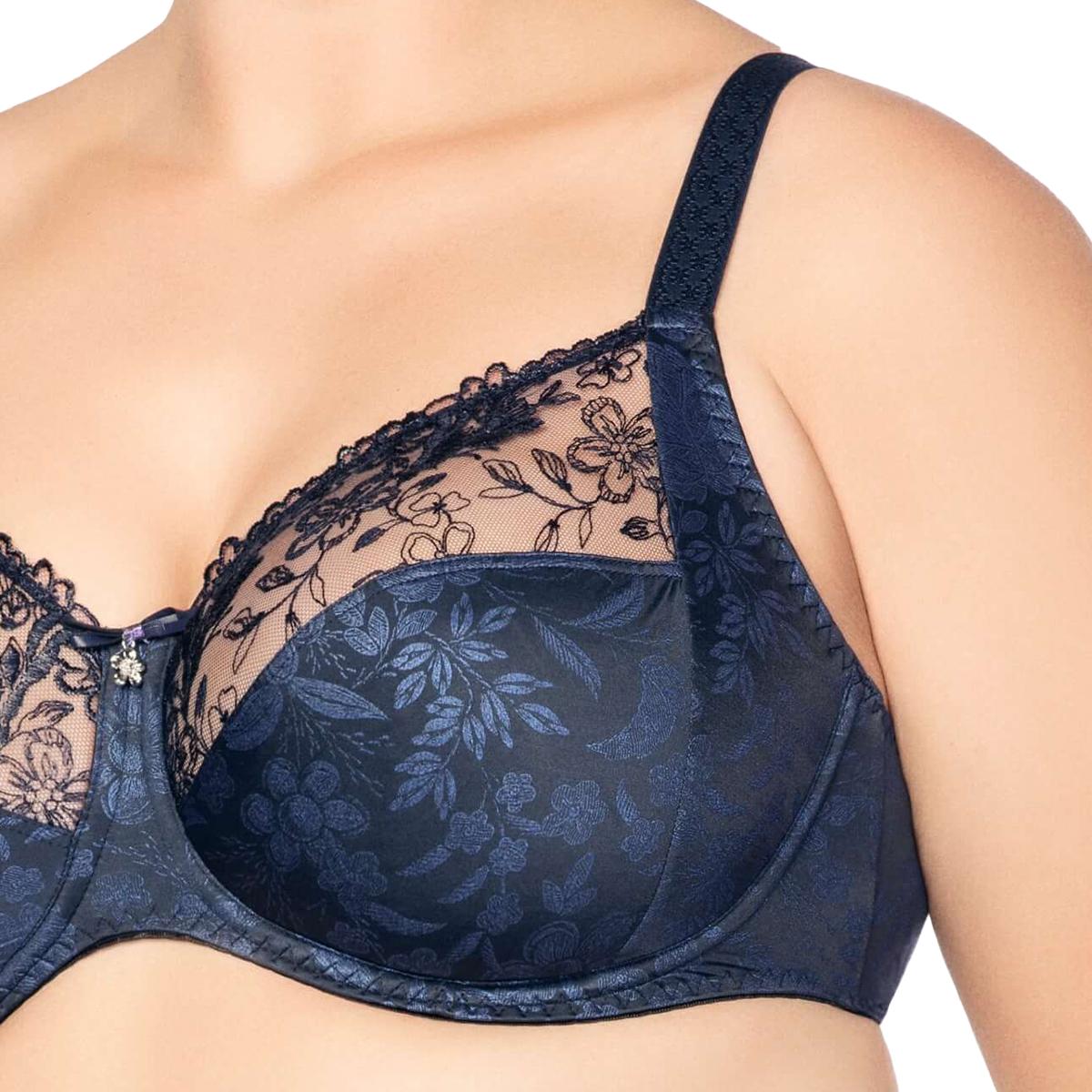 Ulla, BH, Jasmin Bügel-BH, Blau, (90 L, Einzelpack)