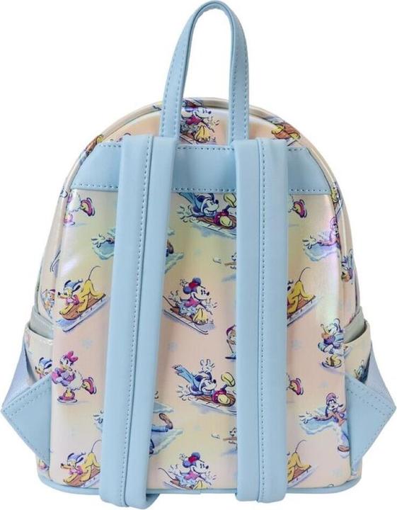 Actual product image Loungefly Disney by Backpack & Headband Set Mickey & Friends Winter Wonderland AOP