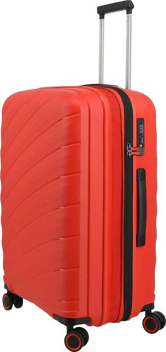Actual product image Travelite Burano 4 Rollen Kofferset 3-teilig mit Dehnfalte (207 l)