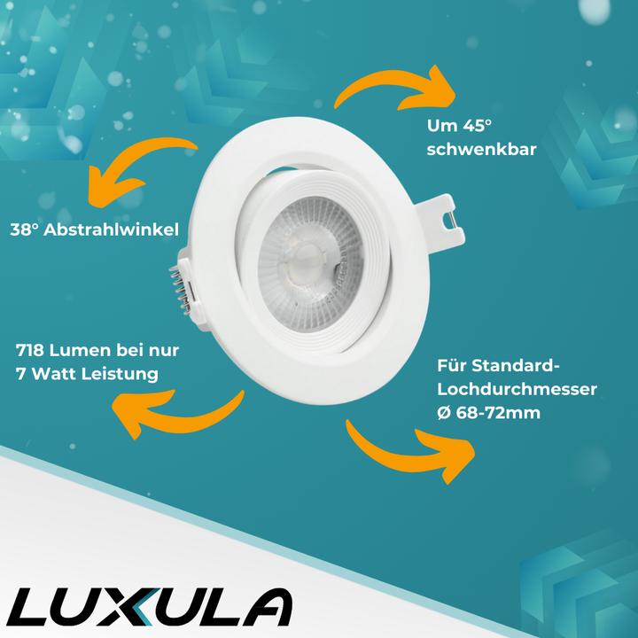 Image du produit Luxula Downlight à LED CCT (718 lm)