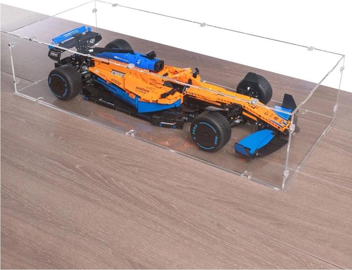 Produktbild iDisplayit Acryl-Display für LEGO® 42141 McLaren Formel 1 Rennwagen (Mit klarem Boden, Stapelbar)