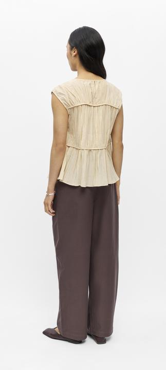 Produktbild Object Geraffte ärmellose Bluse (34)