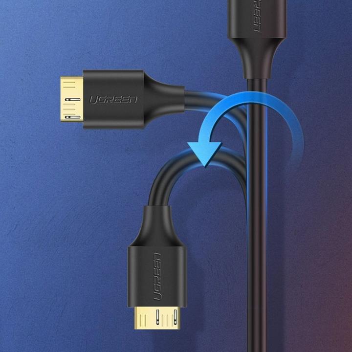 Actual product image Ugreen USB 3.0 - micro USB 3.0 cable, 0.5 m - černý (0.50 m, USB 3.0, USB 3.2 Gen 1)