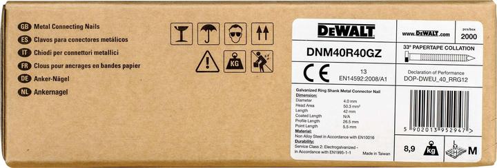 Produktbild DeWalt 34°Ankernagel 4.04x40mm Ring GAL 2000STK