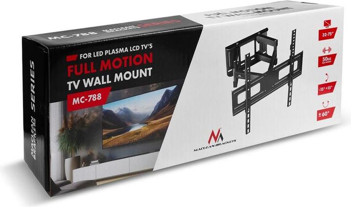 Actual product image Maclean TV mount for 32-85" 60kg MC-789 (Wall, 60 kg, 32" - 85")