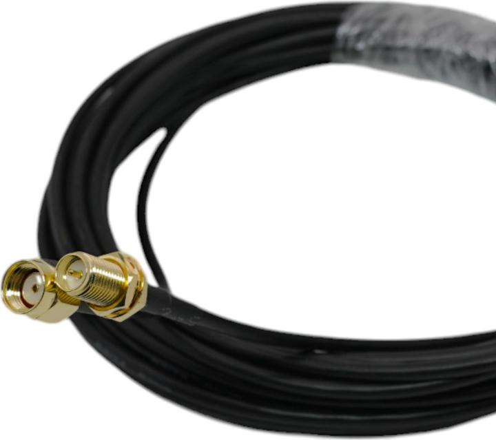 Actual product image Purecrea 5m Coaxial Verlängerungskabel RP SMA Male auf RP SMA Female (Antenna cable)