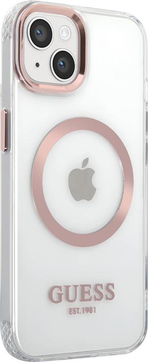 Image du produit Guess Transparent MagSafe Compatible Case pour Apple iPhone 14 Plus - rose (Apple iPhone 14 Plus)