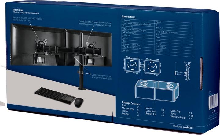 Actual product image Arctic Z2 Basic (Table, 25", 8 kg)