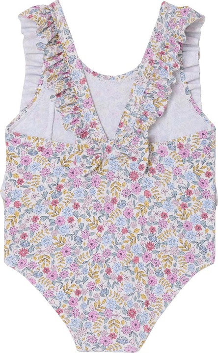 Produktbild Vertbaudet Mädchen Baby Badeanzug mit Volants, Blumenprint (74)
