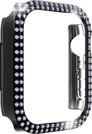 Immagine prodotto Cover-Discount Apple Watch 45mm - Custodia protettiva con strass glitterati nera