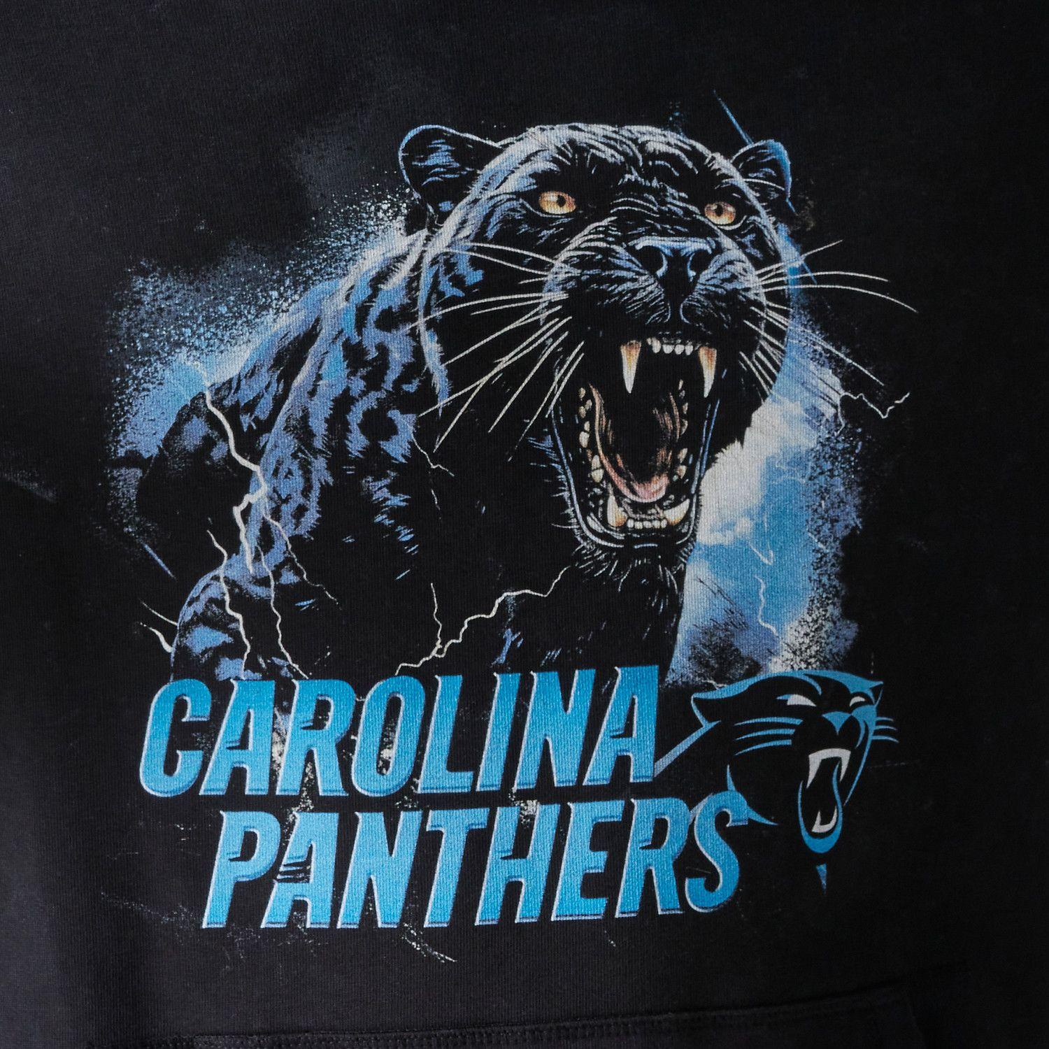 Thumbnail - New Era, Herren, Pullover, Oversized Hoody - NFL PREMIUM Carolina Panthers - S, Schwarz, (S)