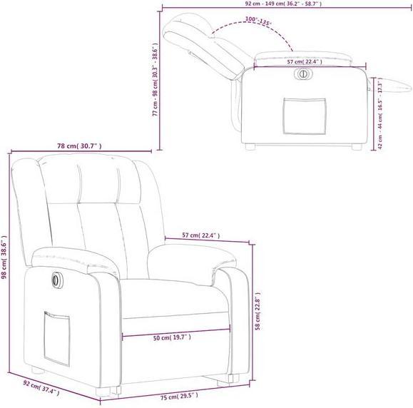 Image du produit vidaXL Relaxsessel mit Aufstehhilfe