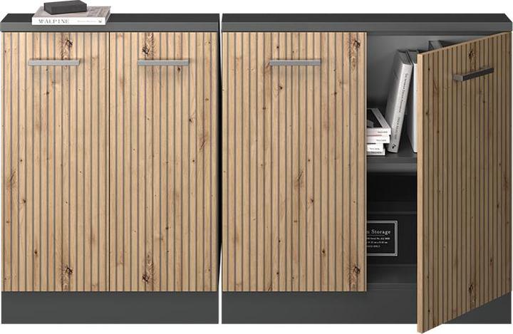 Produktbild Vichy Dachschrägenschrank-Set Rion, Artisan Eiche/Anthrazit/Anthrazit, 2er Set (46 x 46 x 81.60 cm)