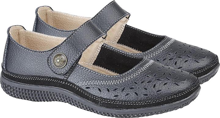 Produktbild Boulevard Sommer MaryJaneSchuhe mit Lochmuster und Klettverschluss weite Passform (39.5)