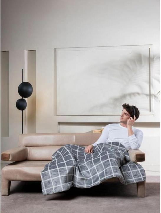 Produktbild Imetec 16775 Heizdecke/Kissen 150 W Grau, Weiss Samt (95 x 150 cm)