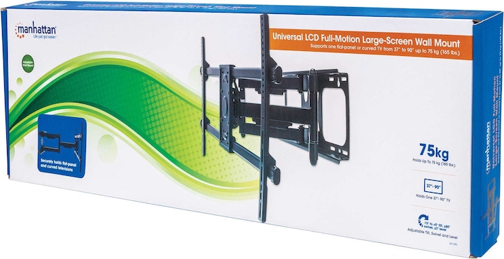 Immagine prodotto Manhattan Supporto da parete per TV (Muro, 90", 75 kg)