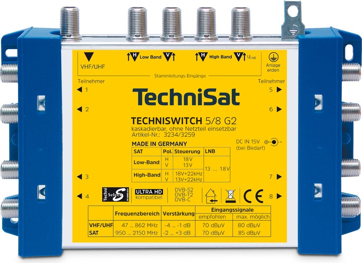 Produktbild TechniSat TechniSwitch 5/8 G2 (Multischalter)