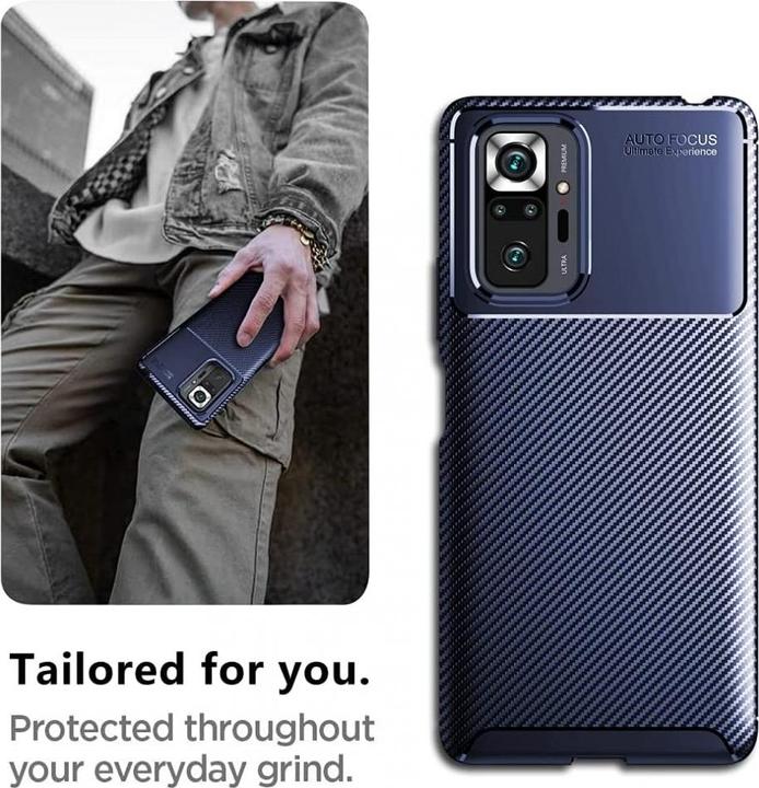 Produktbild Screenguard Xiaomi Redmi Note 10S Hülle Carbon Design TPU Case (Xiaomi Redmi Note 10S)