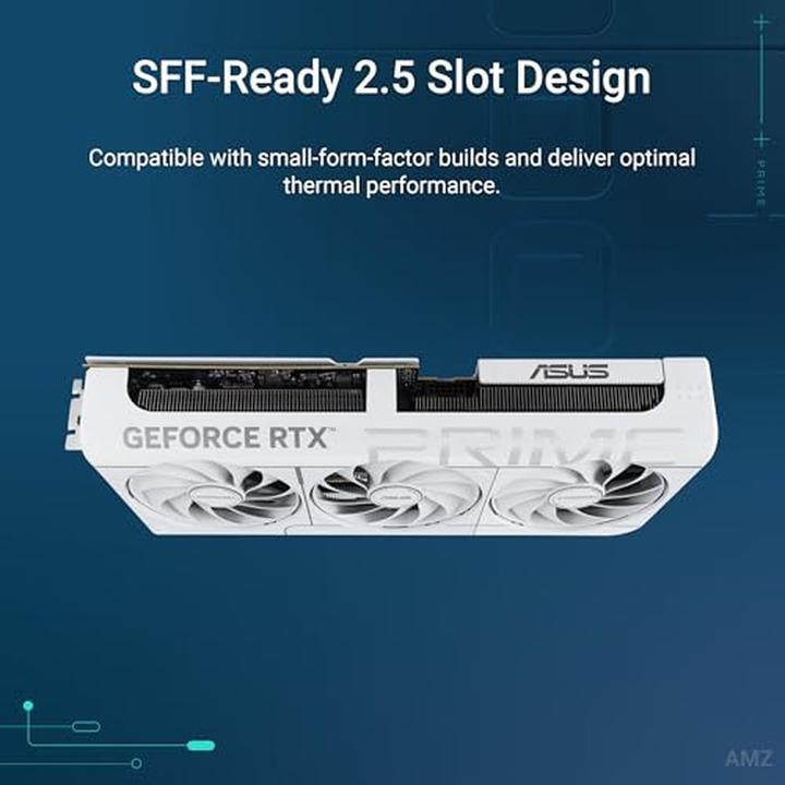 Actual product image ASUS Prime GeForce RTX 5070 OC White (12 GB, GDDR7)