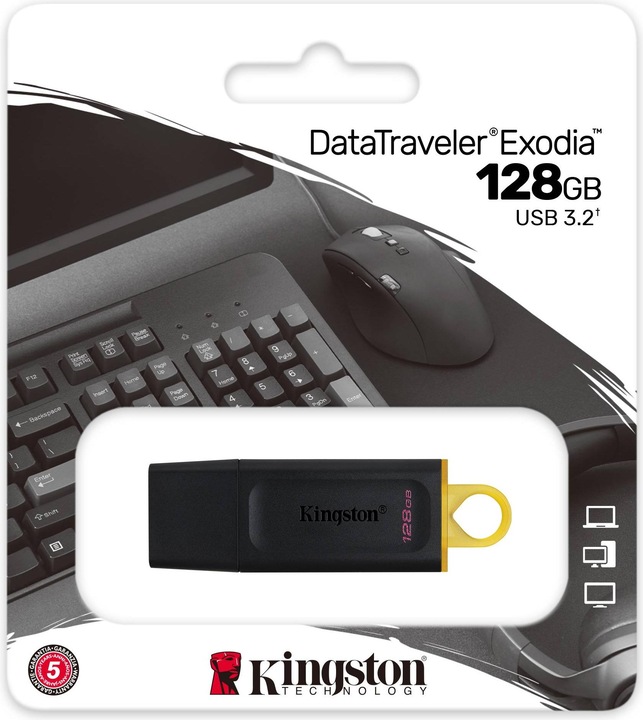 Produktbild Kingston DataTraveler Exodia (128 GB, USB-A, USB 3.2)