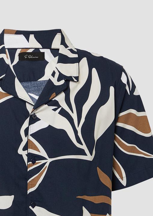 Actual product image S.Oliver Hemd Resort Fit: Gemustertes Kurzarmhemd aus Viskosemix (3XL)